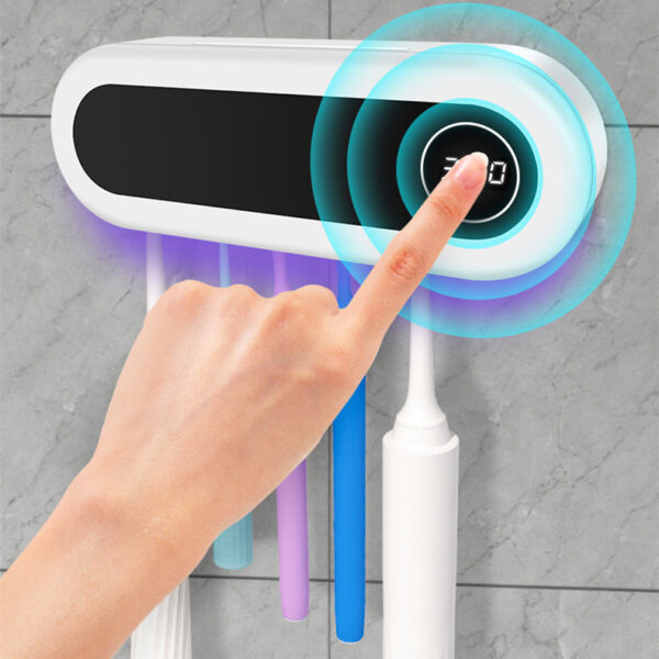 Smart Wall Mounted with UV Sterilizer Toothbrush Holder - Image 5