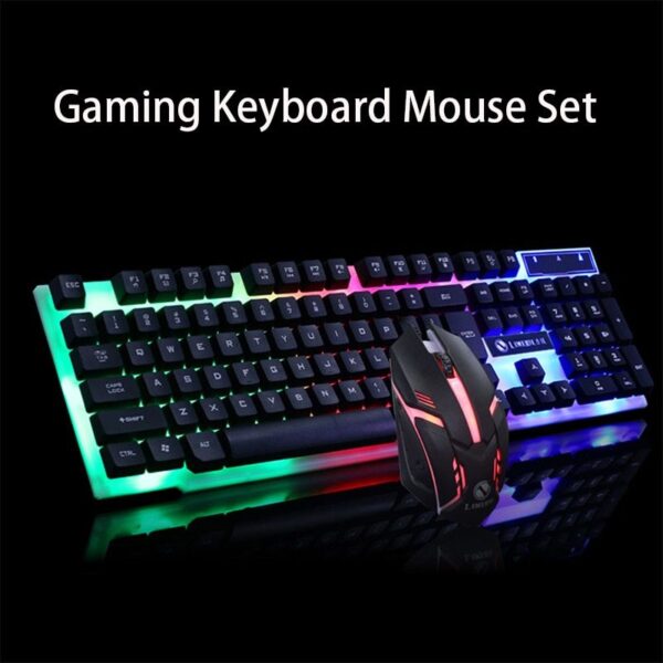 Level Up Your Game: GTX300 RGB Gaming Keyboard & Mouse Set – Featuring vibrant illumination!