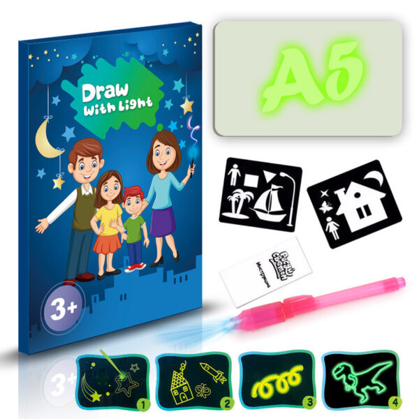 Interactive 3D Drawing Pad: 8 Light Effects & Puzzle Fun - Image 5