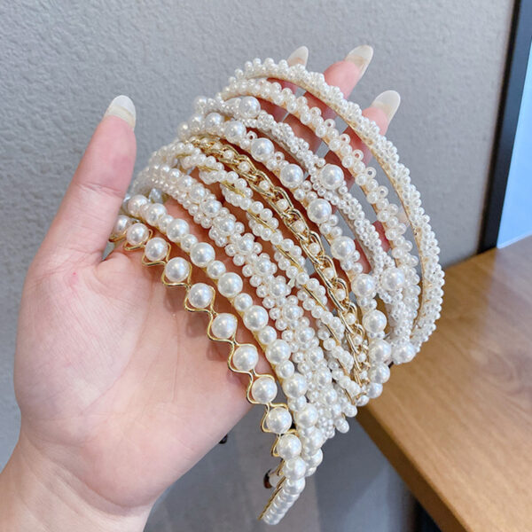 Thin pearl headband - Image 2