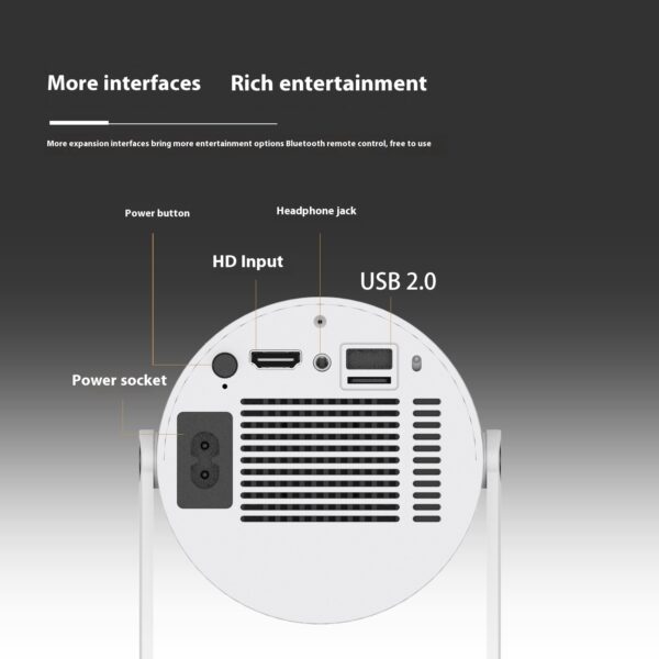 Enjoy Big-Screen Entertainment Anywhere: Portable Home Projector with Autofocus and 180° Projection Angle - Image 8