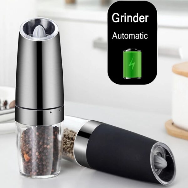 Electric Gravity Salt & Pepper Adjustable Grinder - Image 7