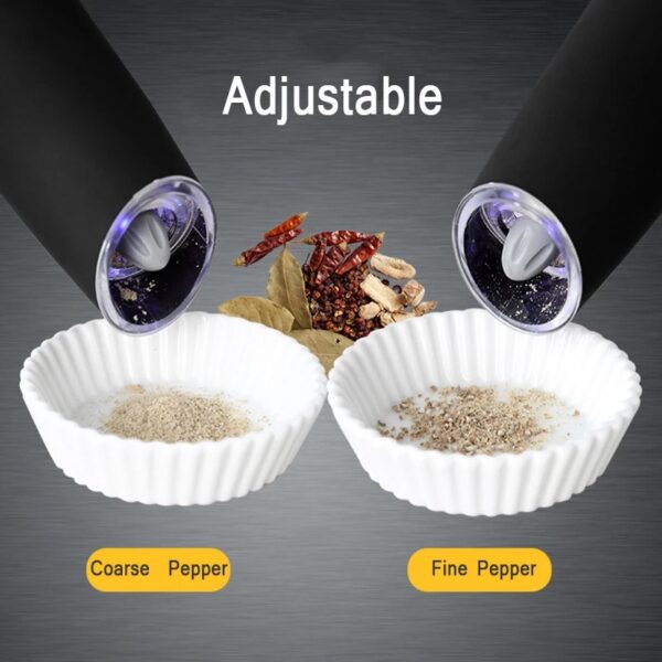 Electric Gravity Salt & Pepper Adjustable Grinder - Image 9