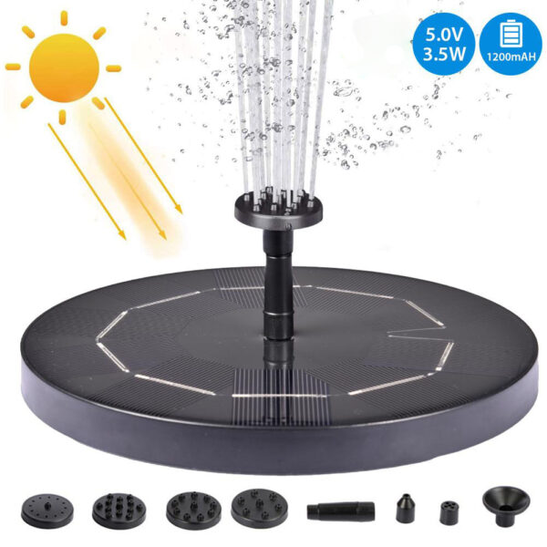 Solar-Powered Mercury Garden Fountain with Floating Design - Image 9