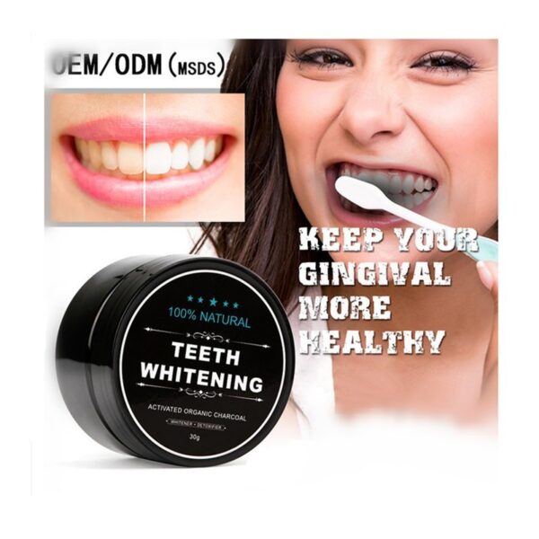 Natural Charcoal Teeth Whitening Powder