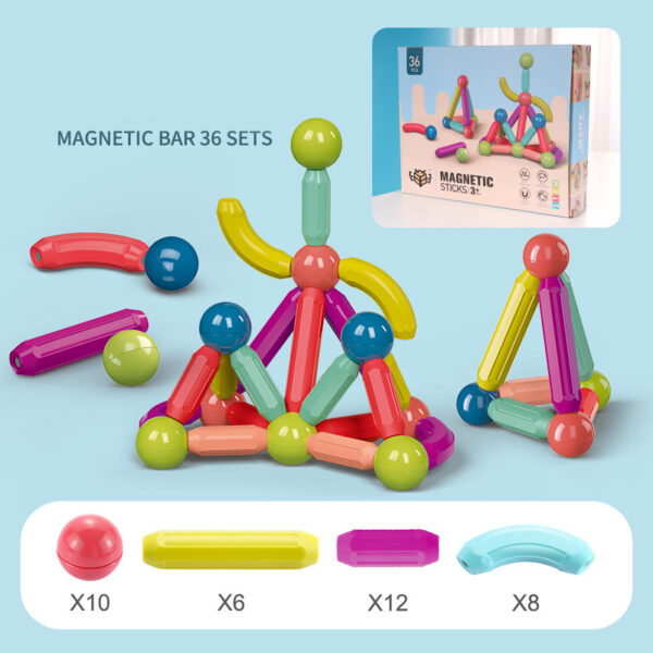 Develop Creativity & Fine Motor Skills with Magnetic Building Blocks - Image 3