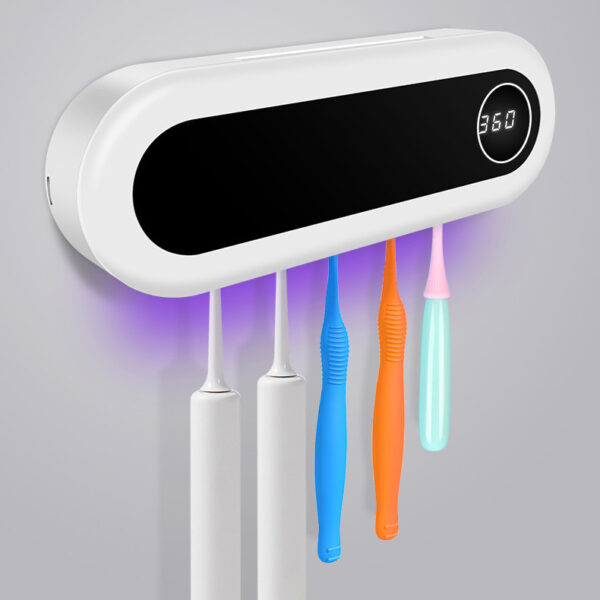 Smart Wall Mounted with UV Sterilizer Toothbrush Holder - Image 4