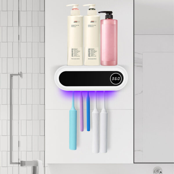 Smart Wall Mounted with UV Sterilizer Toothbrush Holder - Image 8