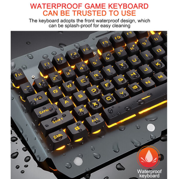 Wired Gaming Keyboard: Ergonomic Design, RGB Backlight, & Phone Holder - Image 10