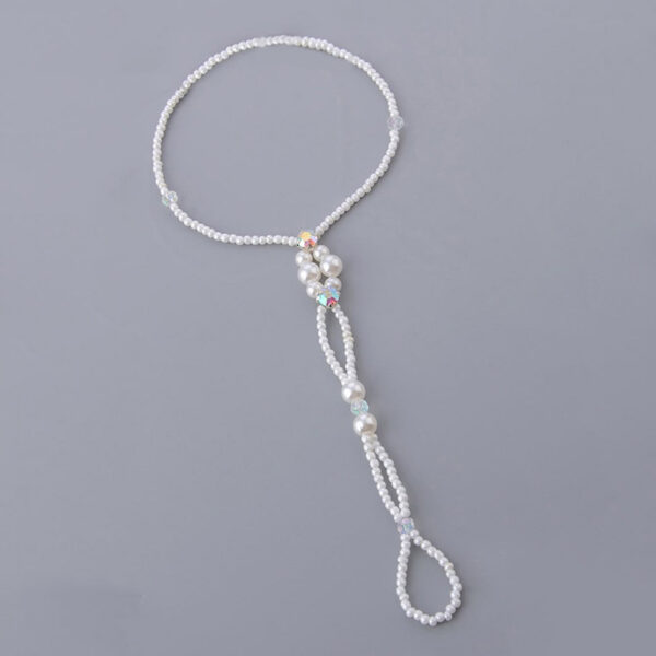 Niche Design Beach Pearl Stretch Anklet - Image 4