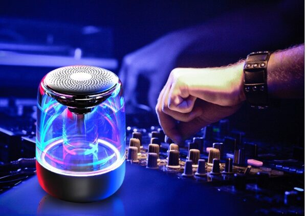 Enjoy Rich Bass and Vibrant LED Lights with this Portable Wireless Bluetooth Column Speaker