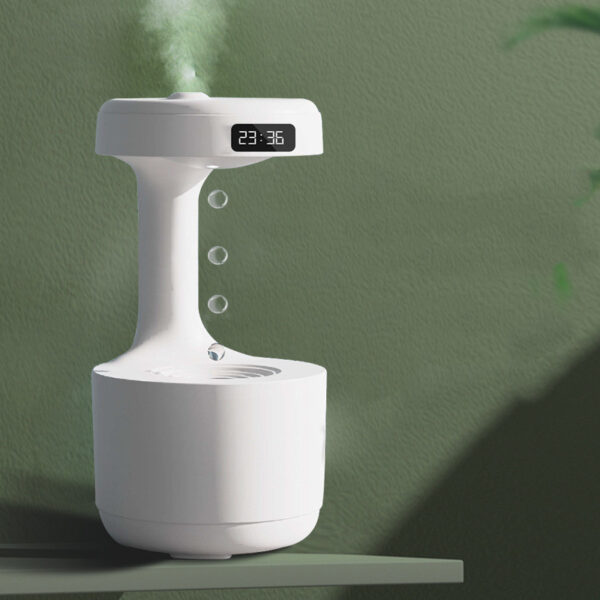 Bedroom Anti-Gravity Humidifier With Clock - Image 3