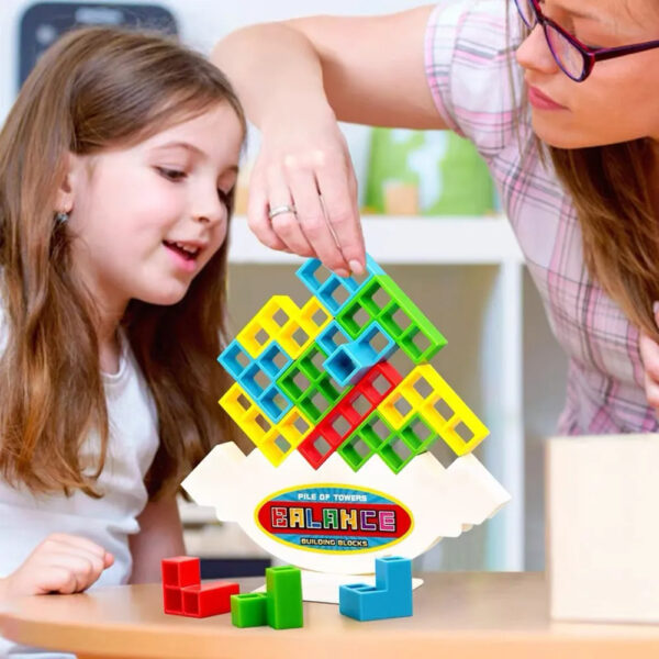 Family Fun Stacking Game: Balance Blocks for Kids, Adults & Parties. Perfect for Travel! - Image 8