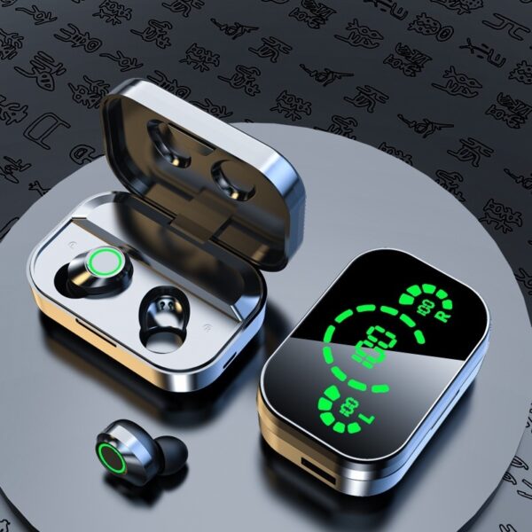 YD03 True Wireless Stereo (TWS) Earbuds: Bluetooth, Digital Display, and Breathing Lights - Image 7