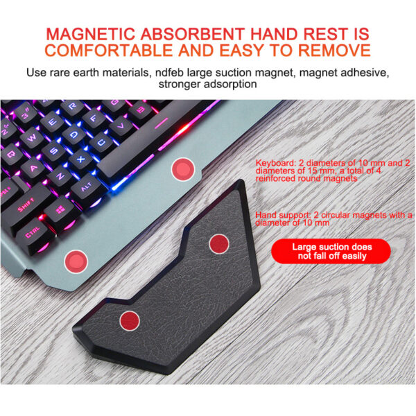 Wired Gaming Keyboard: Ergonomic Design, RGB Backlight, & Phone Holder - Image 7