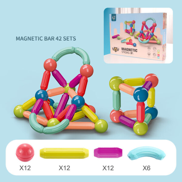 Develop Creativity & Fine Motor Skills with Magnetic Building Blocks - Image 5