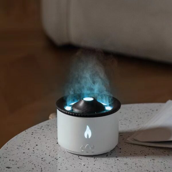 New Creative Ultrasonic Jellyfish Air Flame Humidifier - Image 4