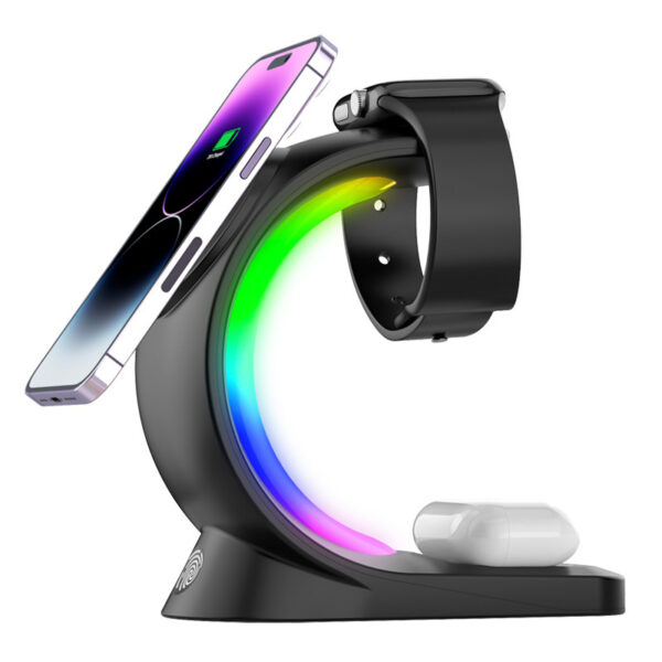 Smartphone, AirPods, and Watches Magnetic Wireless Fast Charger - Image 2