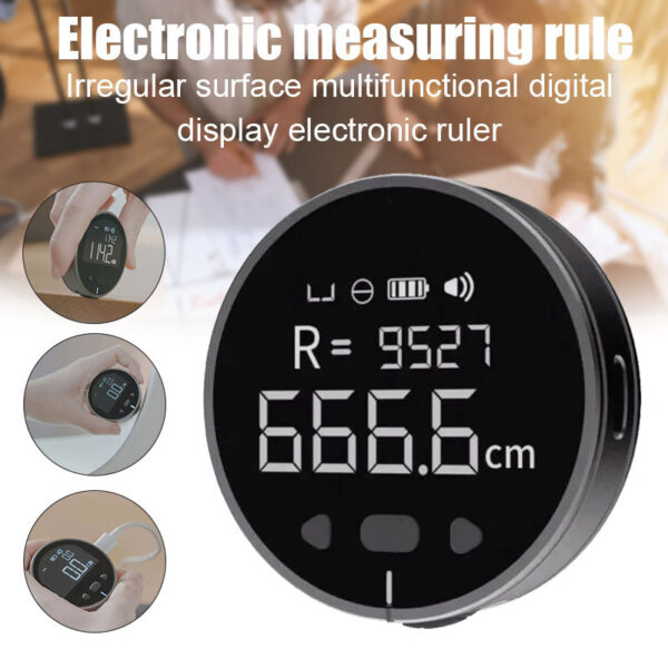 High-Precision Digital Electronic Measuring Tape with LCD Display