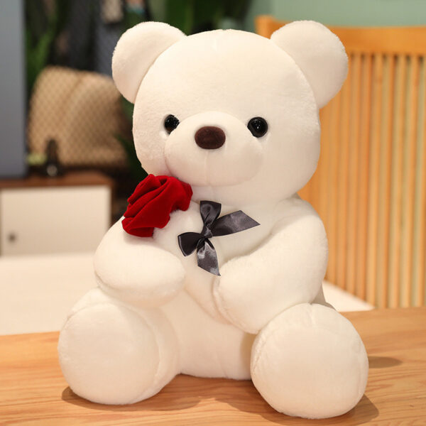 3-45 cm Lovely Hug Roses Teddy Bear Plush Pillow – A soft, cuddly gift for birthdays, Valentine's Day, or any occasion. - Image 3