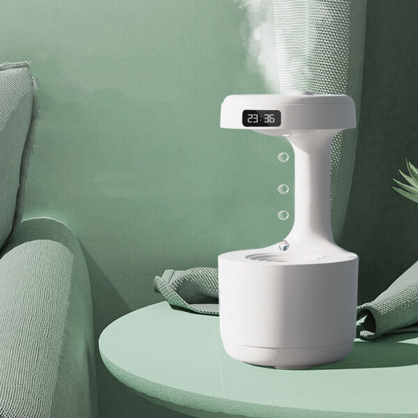 Bedroom Anti-Gravity Humidifier With Clock - Image 8