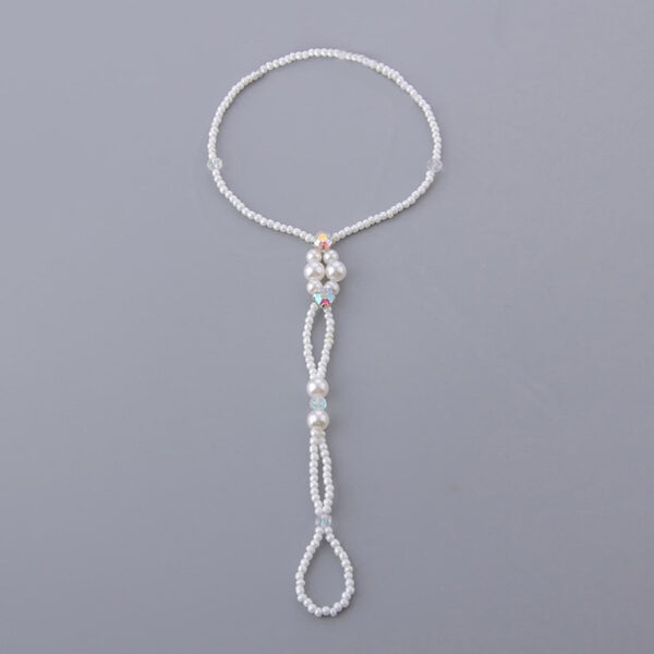 Niche Design Beach Pearl Stretch Anklet - Image 3