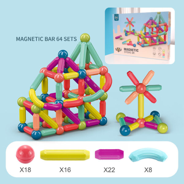 Develop Creativity & Fine Motor Skills with Magnetic Building Blocks - Image 6