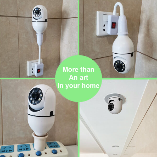 Secure Your Home with this 1080p Smart Bulb Camera: 4x Zoom, 5G WiFi - Image 4