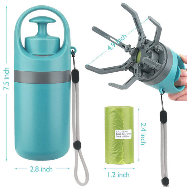 Portable Lightweight Dog Pooper Scooper With Built-in Poop Bag Dispenser - Image 7