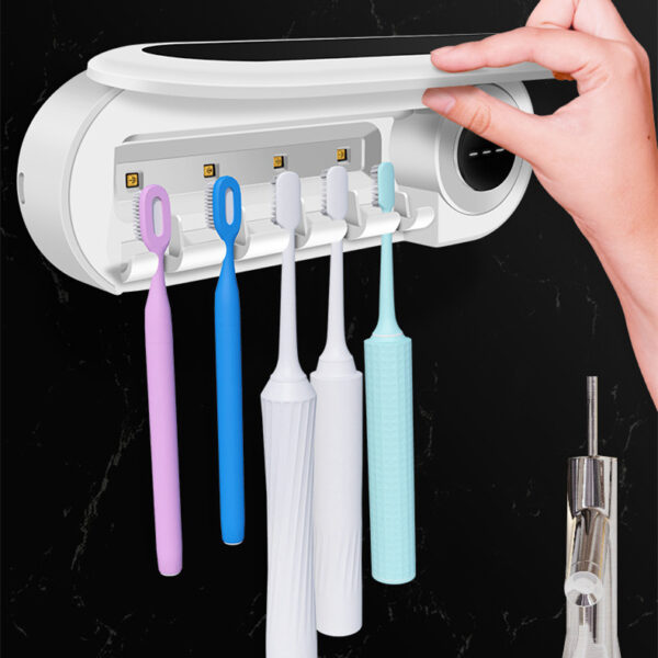 Smart Wall Mounted with UV Sterilizer Toothbrush Holder - Image 2