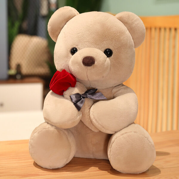 3-45 cm Lovely Hug Roses Teddy Bear Plush Pillow – A soft, cuddly gift for birthdays, Valentine's Day, or any occasion. - Image 7