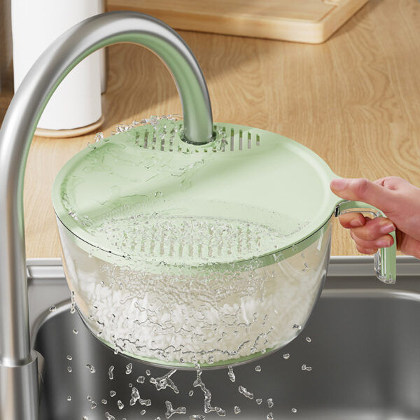 Multipurpose Kitchen Drainage Basin for Washing Rice, Fruits, and Vegetables. - Image 9