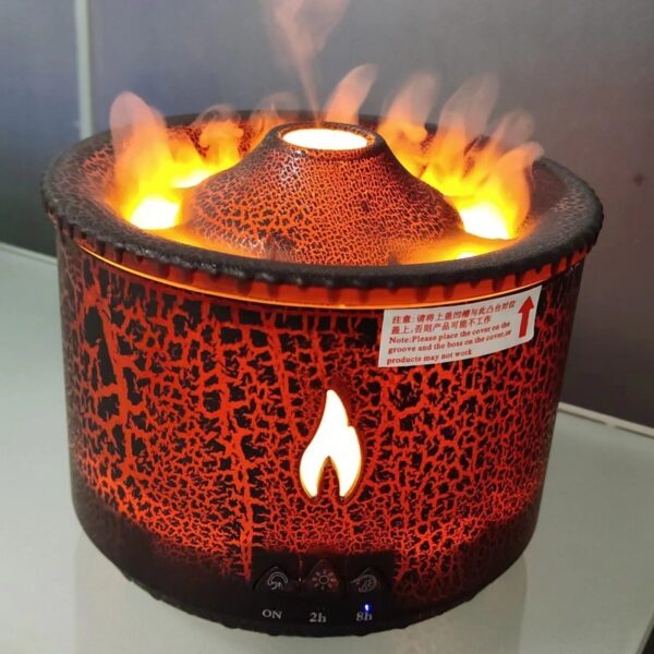 New Creative Ultrasonic Jellyfish Air Flame Humidifier - Image 6