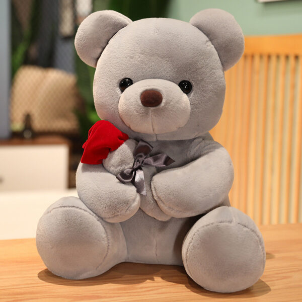 3-45 cm Lovely Hug Roses Teddy Bear Plush Pillow – A soft, cuddly gift for birthdays, Valentine's Day, or any occasion. - Image 6