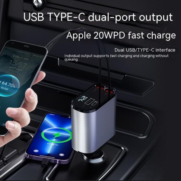 Supercharge Your Devices: 100W Car Charger with USB & USB-C - Image 10