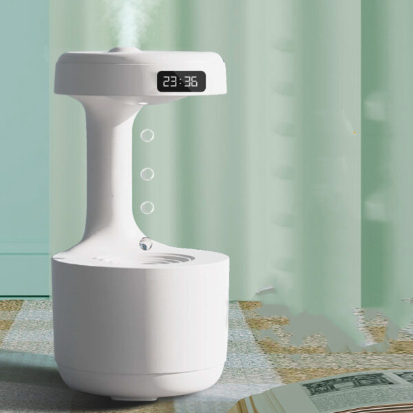 Bedroom Anti-Gravity Humidifier With Clock - Image 9