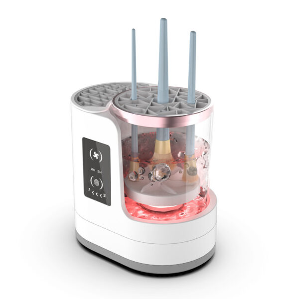 Rechargeable Electric Makeup Brush Cleaner with Dryer & Disinfecting Station | Automatic Cleaning Machine for All Brush Types - Image 7