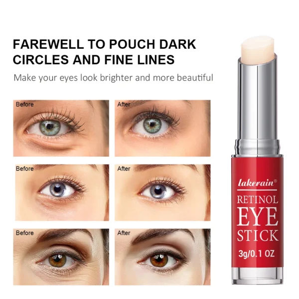 Retinol Eye Cream Lightening Dark Circles Firming Skin Instant Eye Repair Serum Stick for women Women Eyes Care - Image 3
