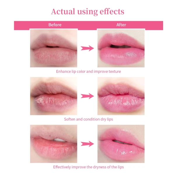ibcccndc Pink Lip Serum Lotion Moisturizes Moisturizes And Plump Lips Removes Dead Skin Pink Lip Essence Brightener Use Of Face - Image 2