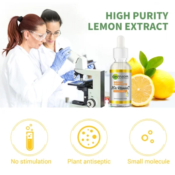 Garnier Vitamin C Serum – Brightening Niacinamide Booster 30ml - Image 3