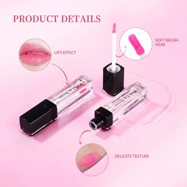 ibcccndc Pink Lip Serum Lotion Moisturizes Moisturizes And Plump Lips Removes Dead Skin Pink Lip Essence Brightener Use Of Face - Image 5